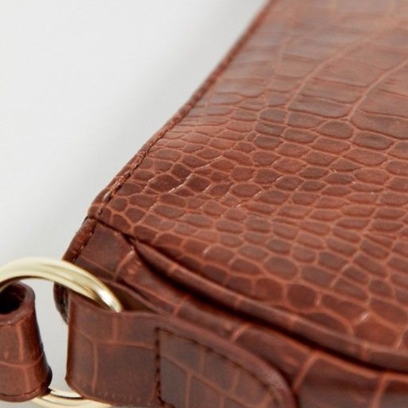 Brown Baguette Shoulder Bag NWOT - Picture 2 of 4